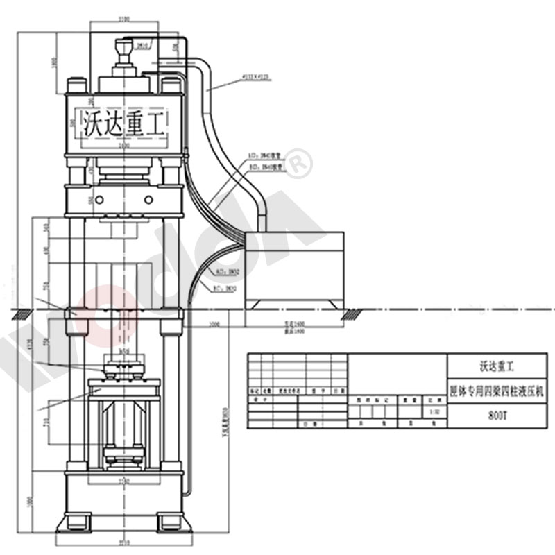 匣缽成型液壓機外觀圖